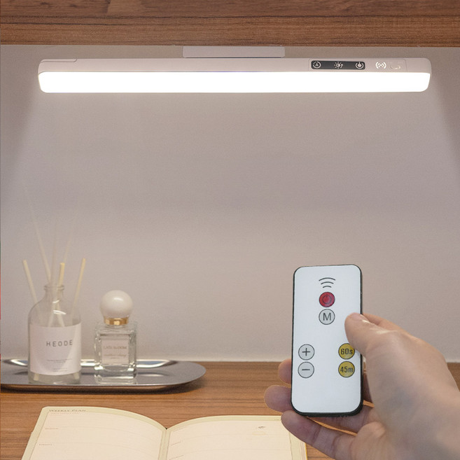 IRENE 5색 불빛 각도조절 LED 책상등 + 리모컨 세트 IR1100CM04, 혼합색상