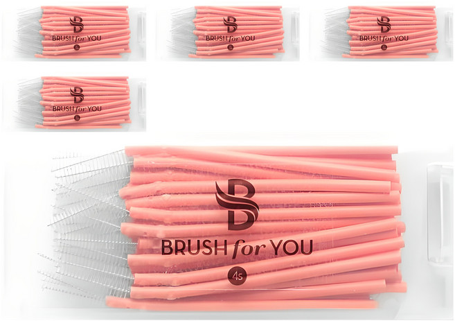 브러쉬포유 휴대용 치간칫솔 SSSS, 0.6mm, 50개입, 5개