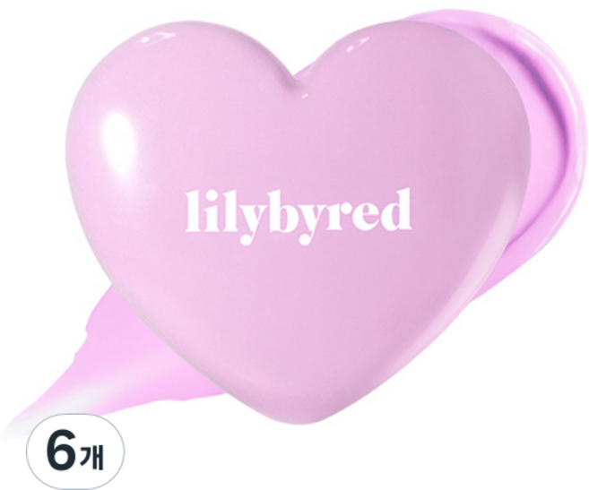 릴리바이레드 러브빔 치크밤 3.5g, 05앙큼빔, 6개