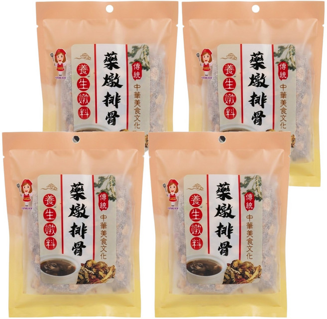 譽方媽媽 藥燉排骨, 100g, 4袋