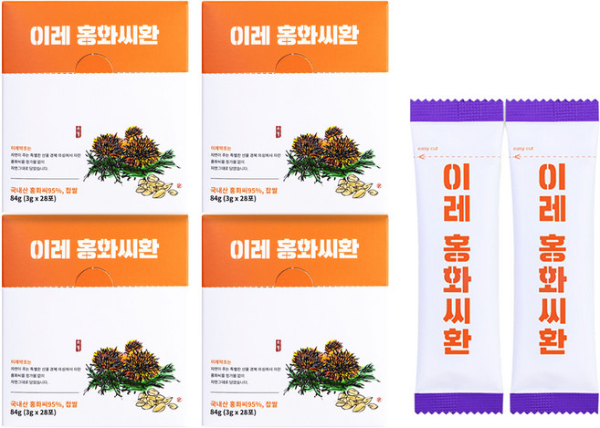 이레약초 홍화씨환 건강환, 84g, 4개