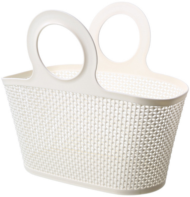 더자카 실리콘 그물짜임 장바구니, 아이보리, 1개