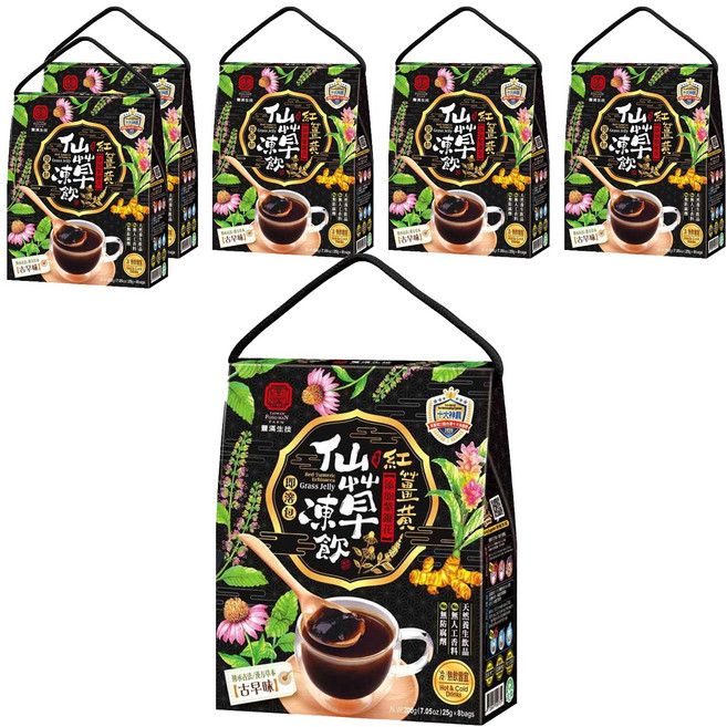 豐滿生技 紅薑黃 仙草凍飲, 25g, 48包