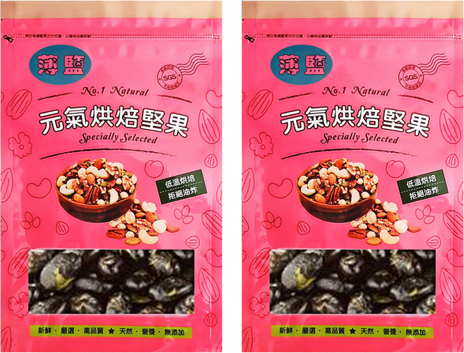 品鮮生活 薄鹽青仁大黑豆 家庭號, 600g, 2包