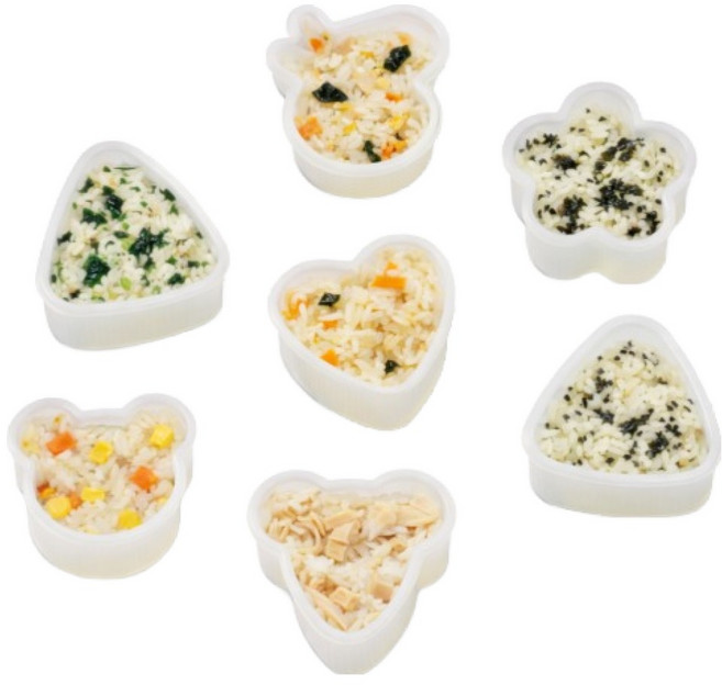 데이리빙 간편한 동물 삼각김밥틀 주먹밥틀 7종 세트, 1세트