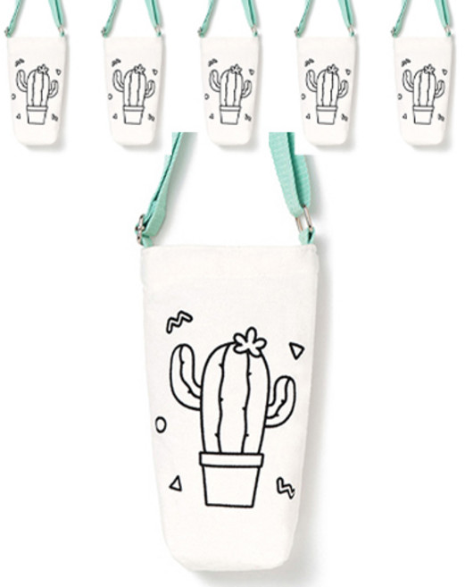 민화샵 텀블러 백 만들기, 선인장, 5개