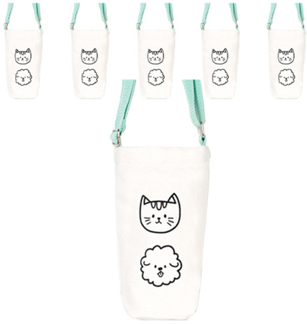 민화샵 텀블러 백 만들기, 동물, 5개