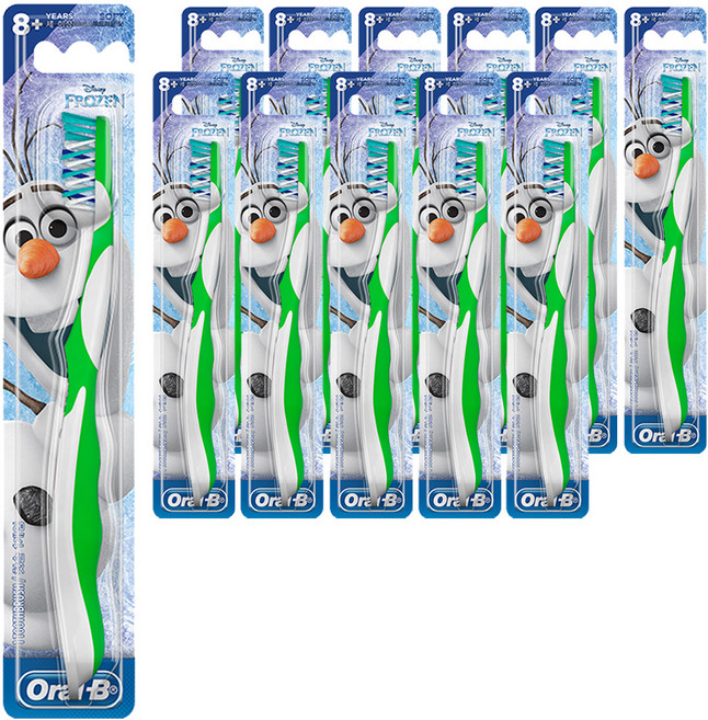 오랄비 스테이지스 4단계 겨울왕국 아동용 칫솔, 겨울왕국(랜덤발송), 1개입, 12개