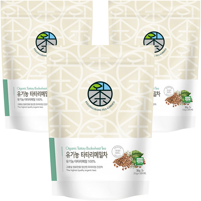평창다원 유기농 타타리메밀차 삼각티백, 1.5g, 20개입, 3개