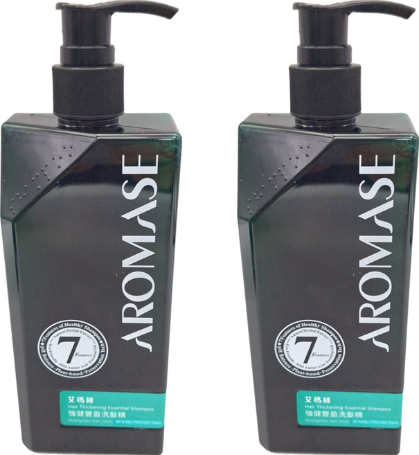 AROMASE 艾瑪絲 強健豐盈洗髮精, 2瓶, 400ml