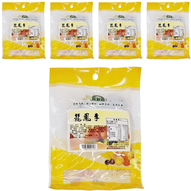 順泰 梅甄園 龍鳳李, 60g, 5包