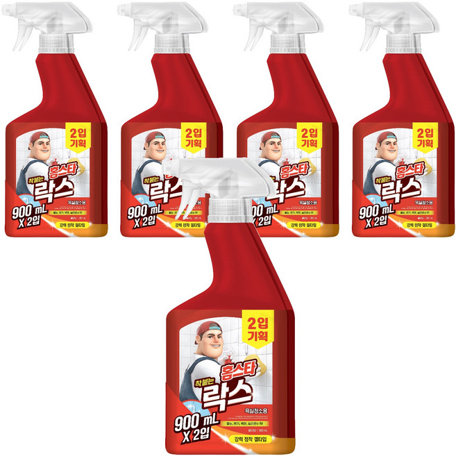 홈스타 착 붙는 락스 스프레이, 900ml, 10개