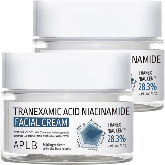 APLB 傳明酸菸鹼醯胺面霜, 55ml, 2罐