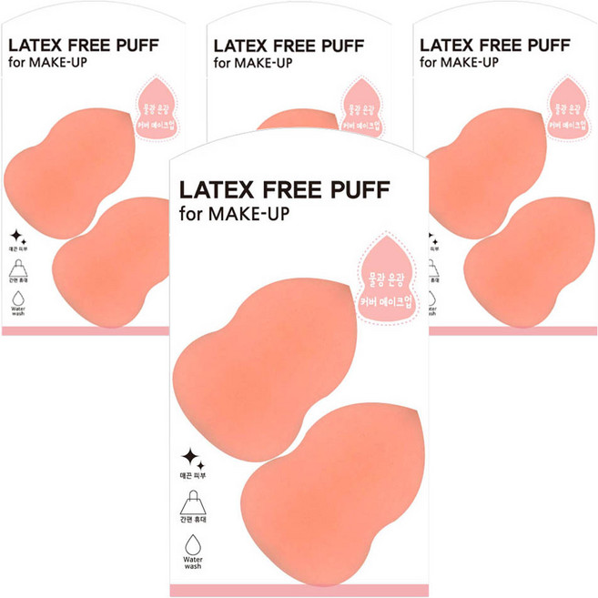 Jut 라텍스프리 퍼프, 8개