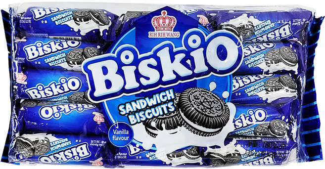 RIH RIH WANG 日日旺 小黑餅 香草味 30包, 780g, 1袋