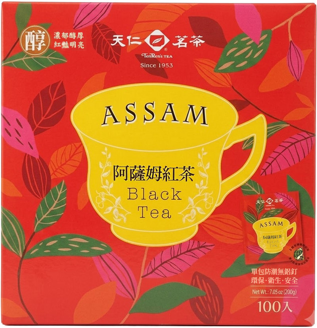 天仁茗茶 阿薩姆紅茶, 2g, 100包, 1盒