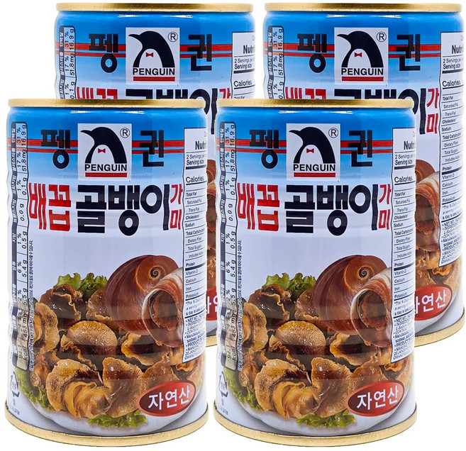 펭귄 배꼽골뱅이, 400g, 4개