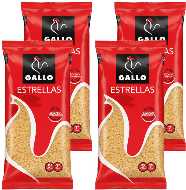 西班牙 GALLO 公雞牌 星星麵 Estrellas, 250g, 4包