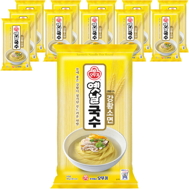 오뚜기 강황국수 소면, 900g, 12개