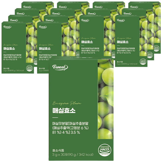 퍼니트 매실효소 30p, 90g, 15개