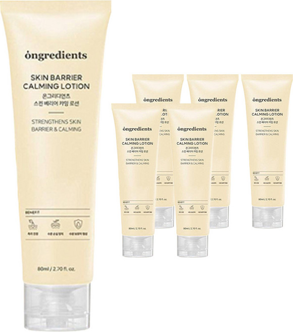 온그리디언츠 스킨 베리어 카밍 로션, 80ml, 6개