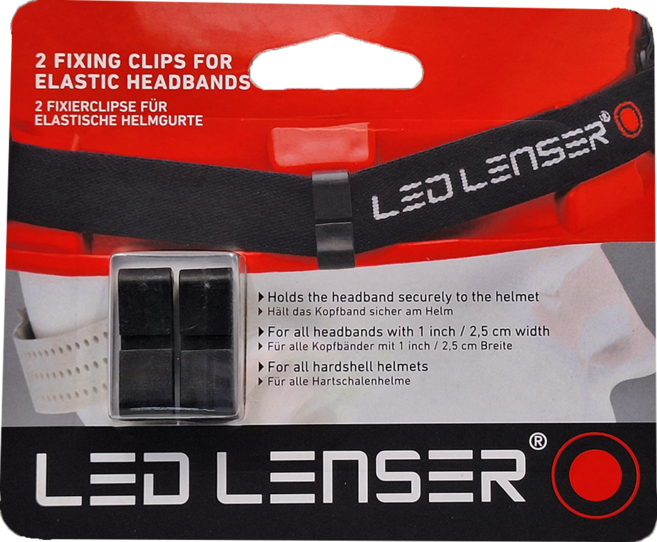 LEDLENSER 萊德雷神 配件 SEO頭燈專用夾扣 LED-0395, 1組, 黑色