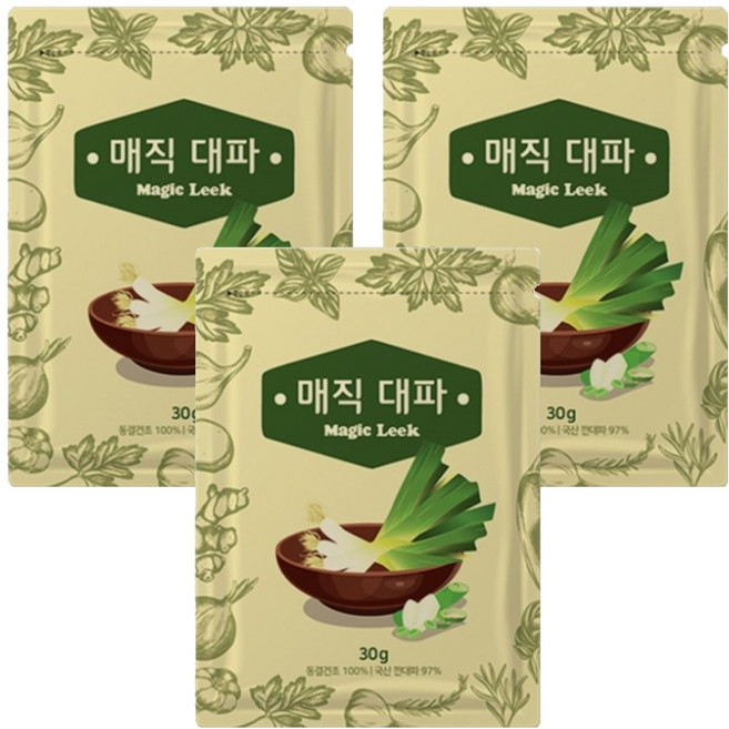 매직 대파, 30g, 3개