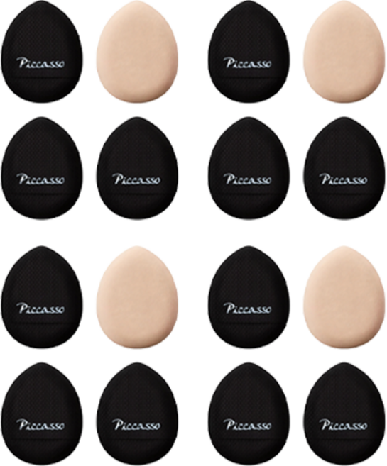 피카소 마이크로 퍼프 4종 세트, 혼합색상, 4세트