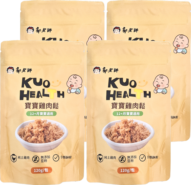 郭老師 寶寶雞肉鬆, 120g, 4袋