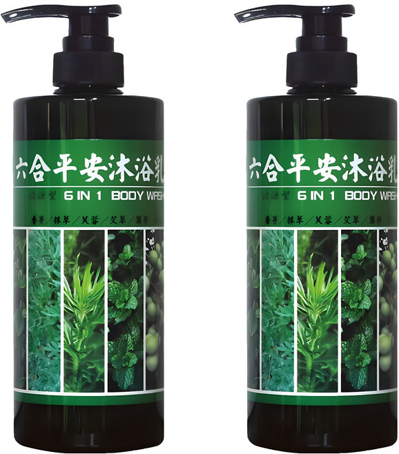名品農產行 六合平安沐浴乳, 750ml, 2件