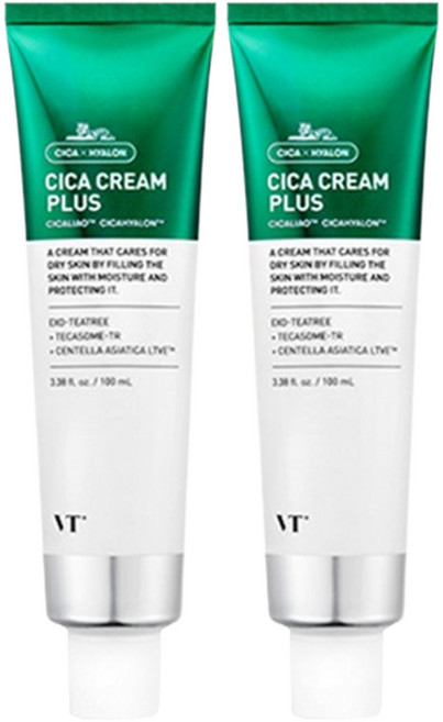 브이티코스메틱 시카 크림 러스 플러스, 2개, 100ml