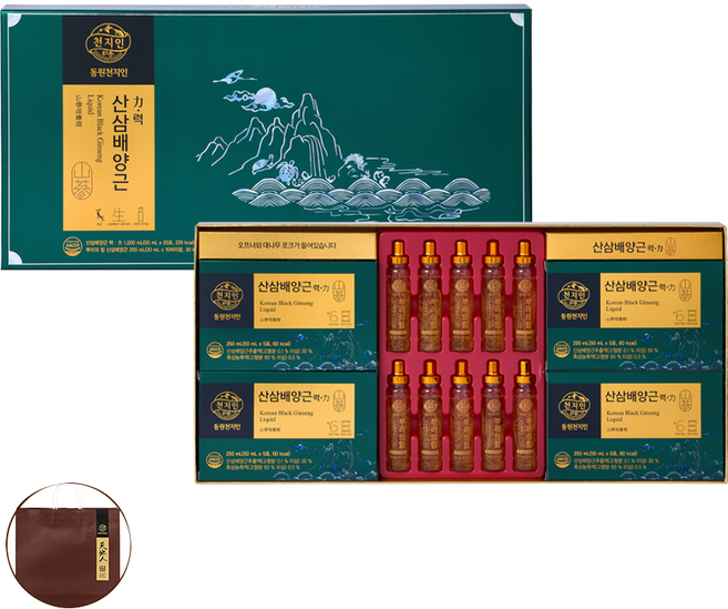 천지인 산삼배양근 혼합 세트 + 쇼핑백, 1세트