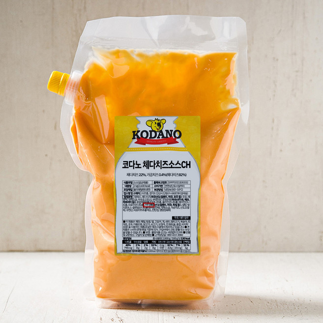 코다노 체다치즈소스 CH, 2kg, 1개