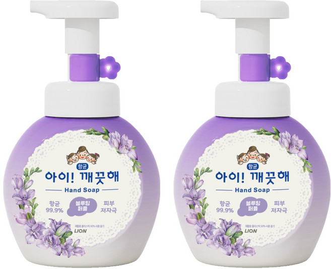 LION 獅王 趣淨 洗手慕斯 淡雅花香, 2瓶, 250ml