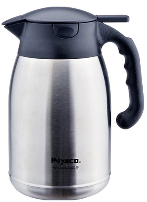MiyAco 米雅可 316真空保溫壺, 不銹鋼色, 1.5L, 1個