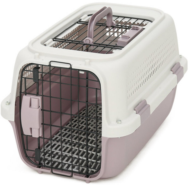 딩동펫 반려동물 파스텔 켄넬, 핑크, 1개