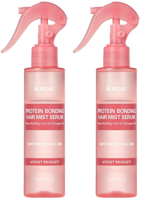 쿤달 프로틴 데미지 케어 헤어 미스트 세럼 바이올렛뮤게향, 150ml, 2개 - 쿠팡