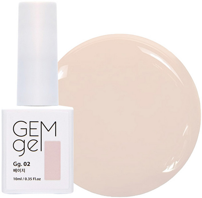 아이빛 네일아트 젬젤 컬러 젤네일, 02베이지, 10ml, 1개
