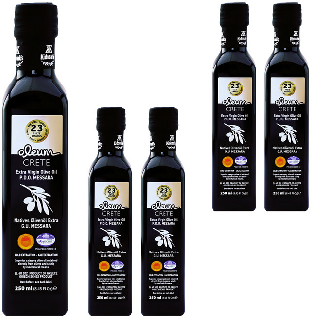 oleum CRETE 奧莉恩 特級初榨橄欖油, 250ml, 5瓶