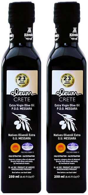 oleum CRETE 奧莉恩 特級初榨橄欖油, 250ml, 2瓶