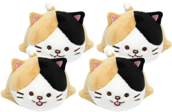 모찌타운 까망 인형스트레스볼 스퀴시 손장난감, 4개