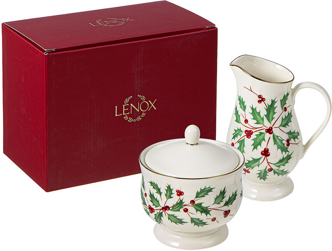 레녹스 홀리데이 슈가 앤 크리머 2pcs, 1세트