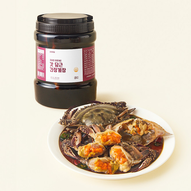 국내산 암꽃게로 갓 담근 간장게장, 1.8kg, 1개