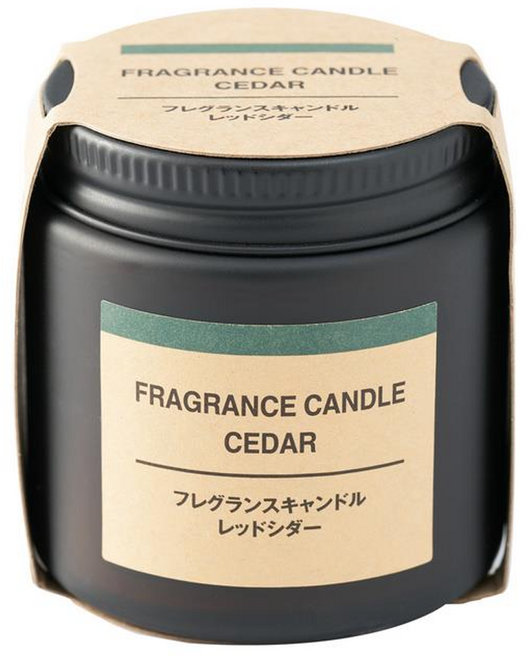 MUJI 無印良品 芬香蠟燭, 雪松香味, 85g, 1個