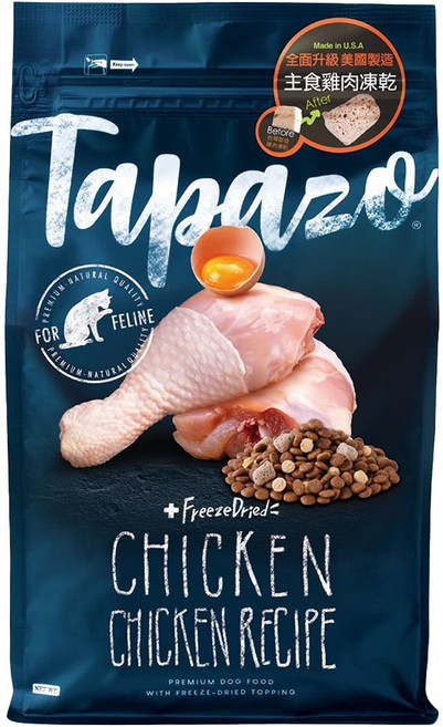 Tapazo 成幼貓用 凍乾雙饗宴 低敏配方乾糧, 雞肉, 6.8kg, 1袋