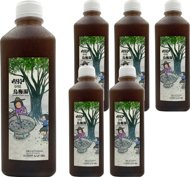 梅子夢工廠 堅持烏梅湯, 6瓶, 1L