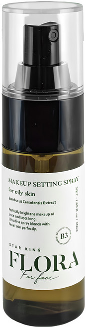 STAR KING 星之冠 清爽控油定妝噴霧 油性肌, 50ml, 1瓶