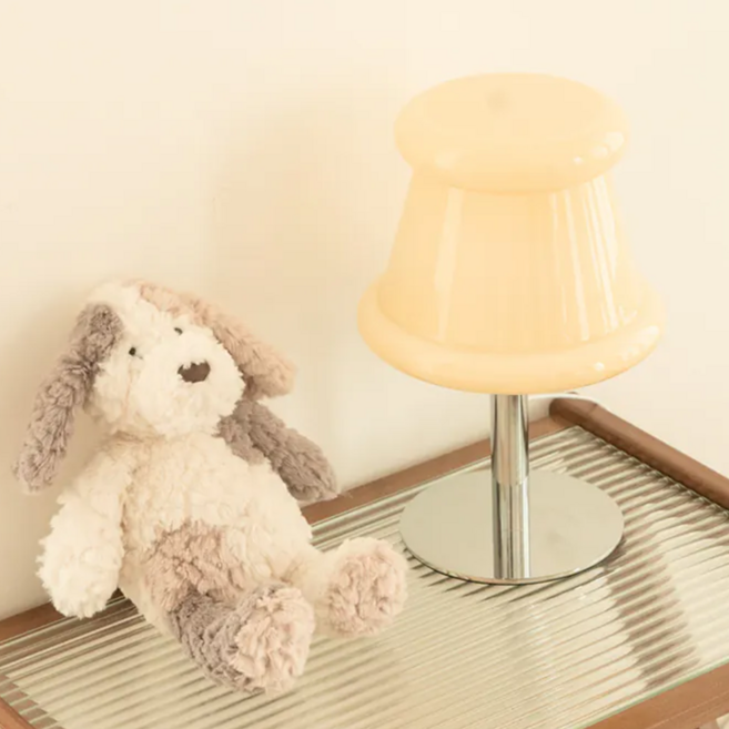 沐慕家居 造型圖釘燈 15 x 30cm, 奶黃色