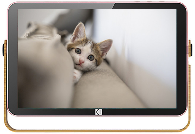 코닥 스마트 디지털 액자 캠핑용 전자 앨범 배터리내장 258 x 182 mm, RWF-108V, 로즈골드
