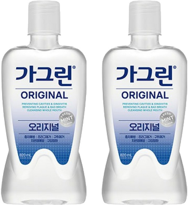 가그린 오리지널 구강세정제, 820ml, 2개